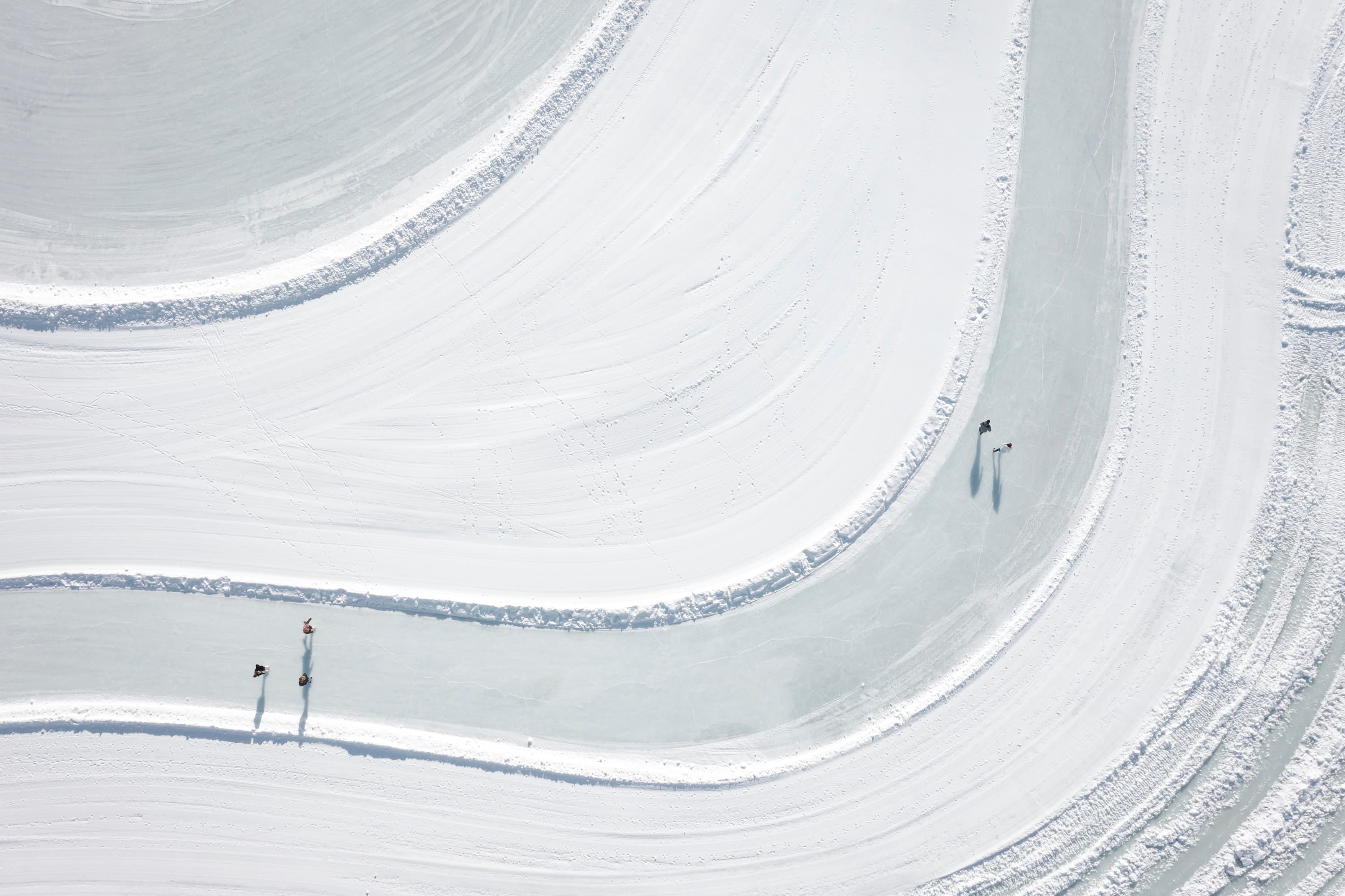 Schlittschuhlaufen Engadin